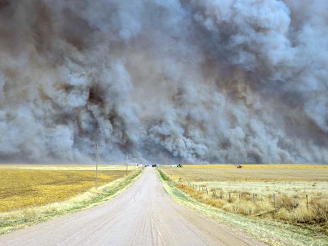 The Heartstrong Fire in Yuma County, Colorado, 18 March 2012