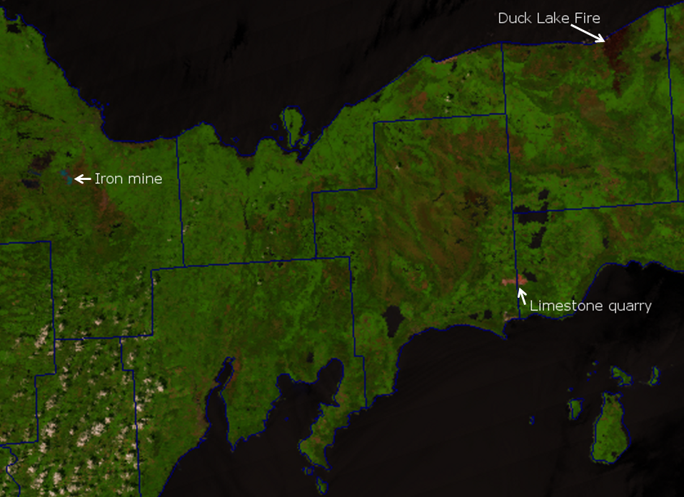 False color composite of VIIRS channels I-01, I-02, and I-03 from 18:18 UTC 10 June 2012