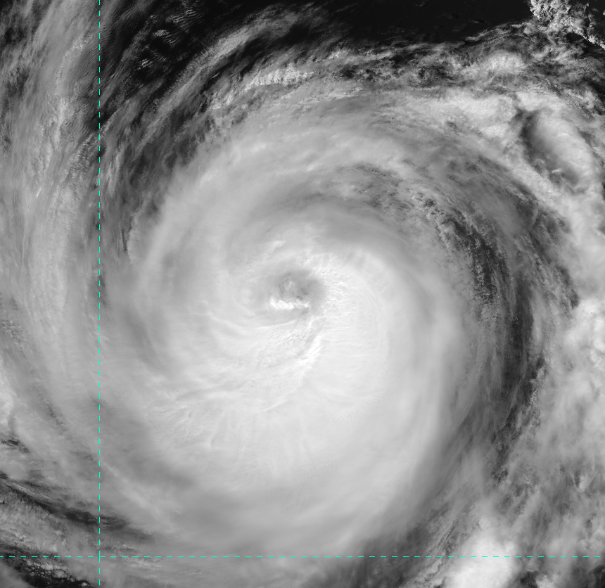 VIIRS visible image (channel I-01) of Hurricane Fabio, taken 20:36 UTC 15 July 2012