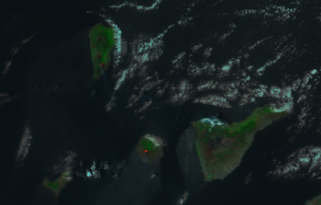 VIIRS false color RGB composite of channels M-5, M-7 and M-11, taken 14:01 UTC 5 August 2012
