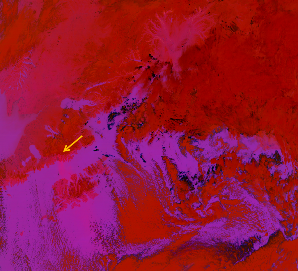 The EUMETSAT Dust RGB composite applied to VIIRS for 22:23 UTC 30 October 2012