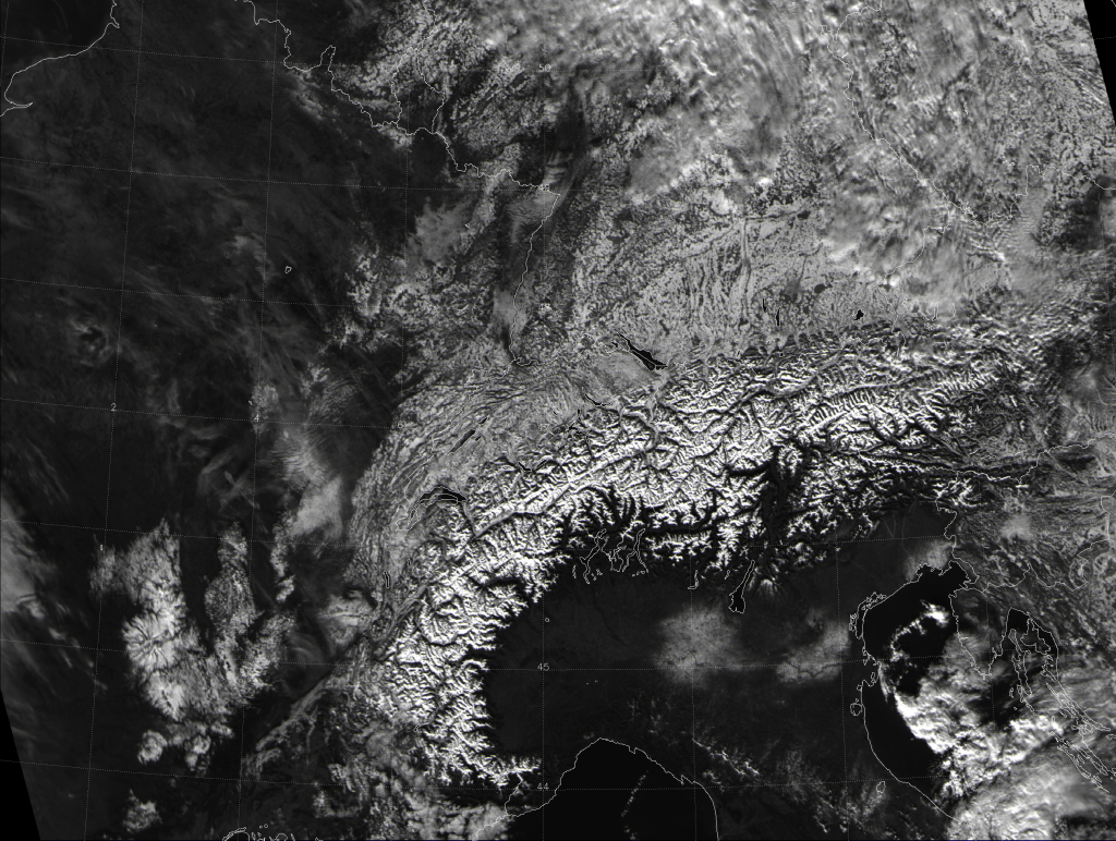 VIIRS visible image of central Europe, taken 12:03 UTC 12 December 2012