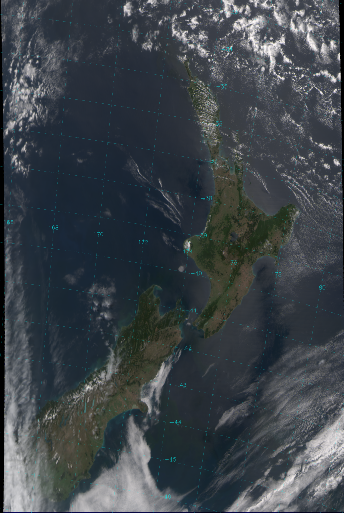 "True Color" RGB composite of VIIRS channels M-03, M-04 and M-05, taken 01:49 UTC 28 January 2013