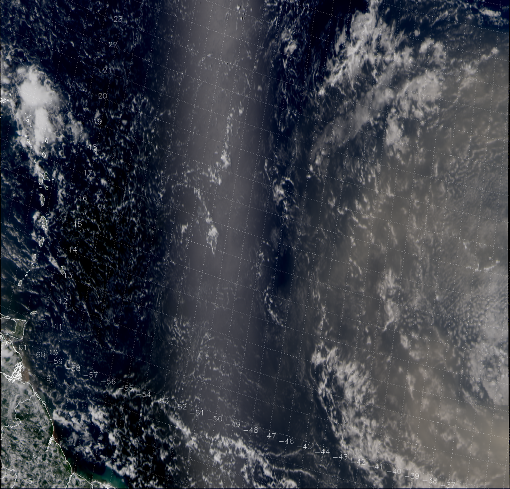 VIIRS "True Color" RGB composite of channels M-03, M-04 and M-05, taken 16:29 UTC 31 July 2013