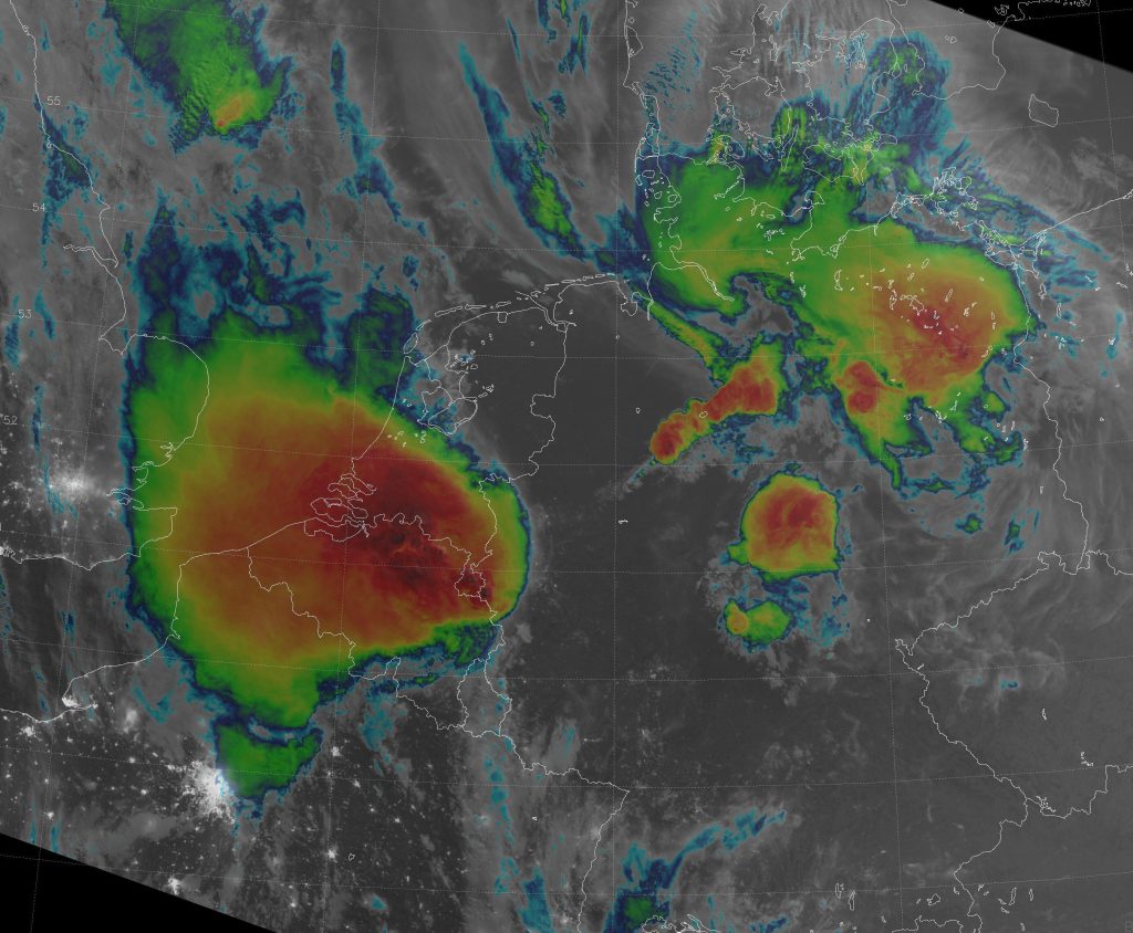 VIIRS combined IR/DNB image from 02:07 UTC 10 June 2014