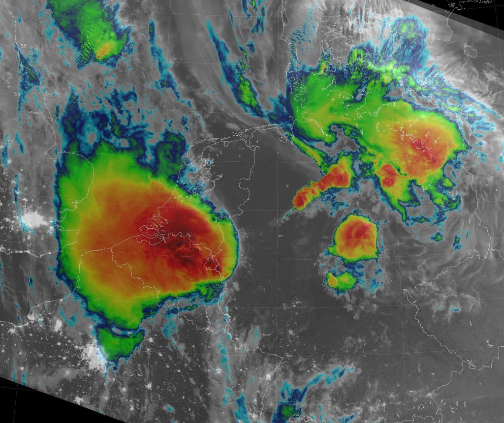 Combined IR/NCC image from 02:07 UTC 10 June 2014