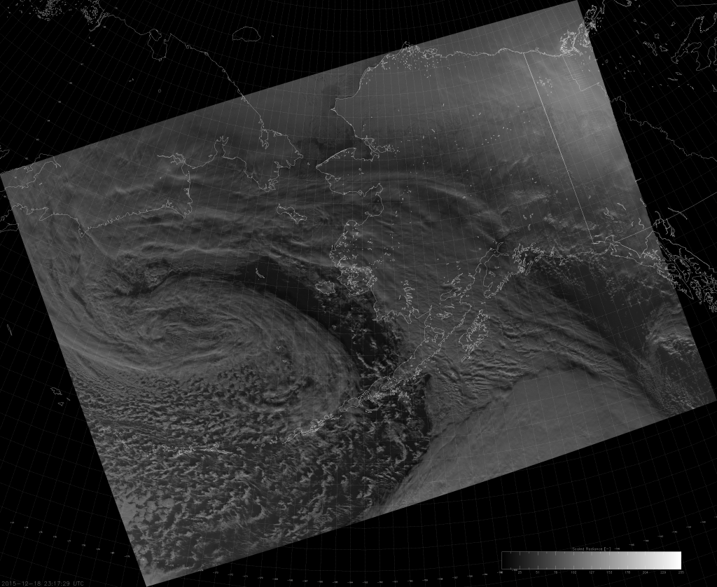 VIIRS DNB image (23:17 UTC 18 December 2015)