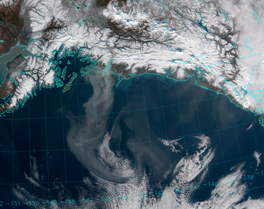 VIIRS True Color RGB composite of channels M-3, M-4 and M-5 (22:42 UTC 24 October 2016)