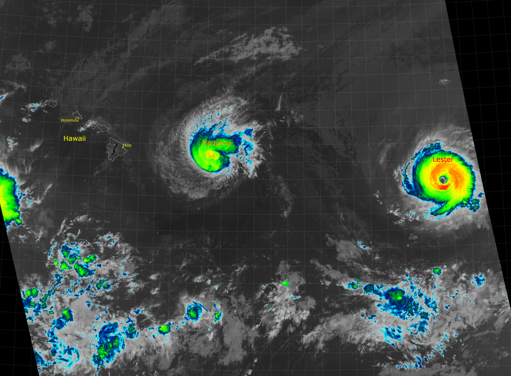 VIIRS I-5 (11.45 um) image (22:55 UTC 30 August 2016)