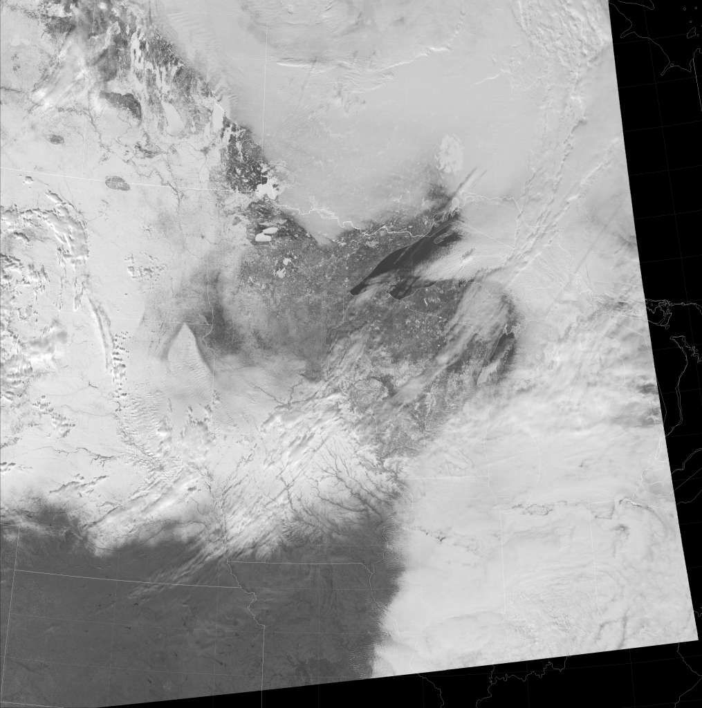 VIIRS high-resolution visible (I-1) image, taken 19:35 UTC 27 January 2017