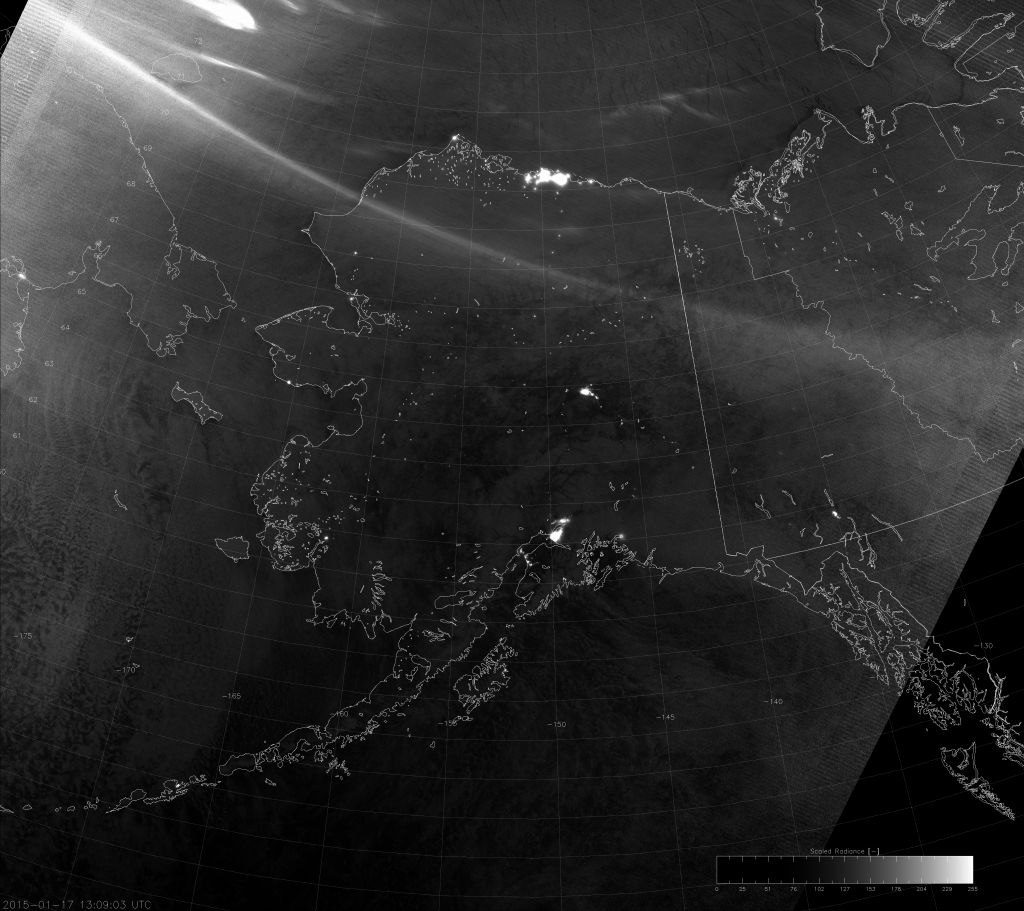 VIIRS Day/Night Band image (13:09 UTC 17 January 2015)