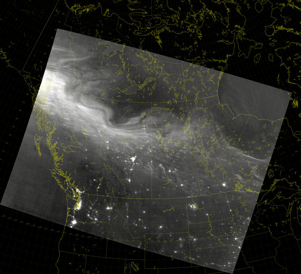 VIIRS Day/Night Band image (09:34 UTC 23 April 2017)