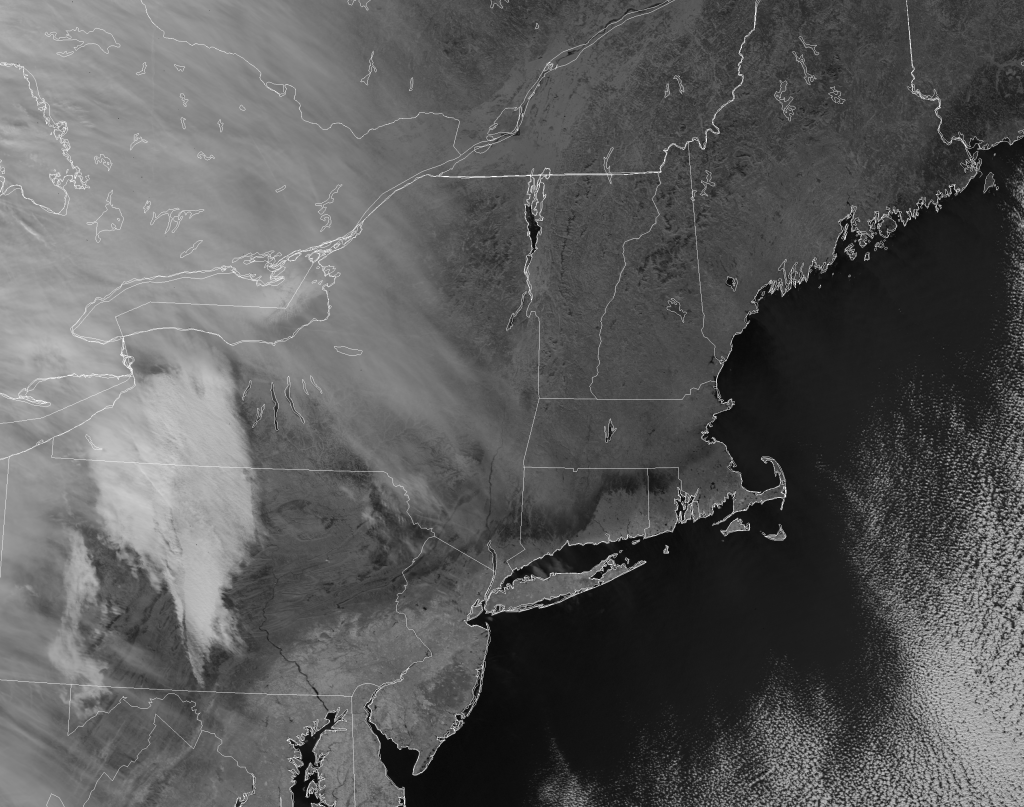 VIIRS channel I-3 image from NOAA-20, 17:09 UTC 22 January 2019