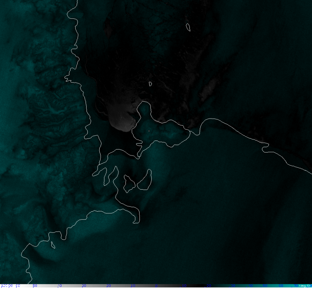 NOAA-20 VIIRS channel I-4 (14:25 UTC, 14 August 2019)