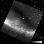 VIIRS DNB image of the aurora borealis, 12:59 UTC 17 March 2015