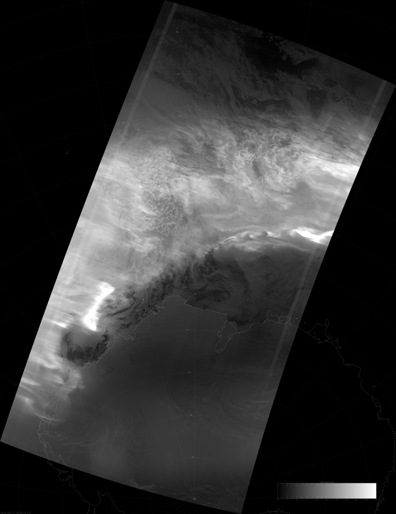 VIIRS DNB image of the aurora australis, 20:20 UTC 17 March 2015