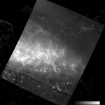 VIIRS DNB image of the aurora borealis, 21:26 UTC 17 March 2015