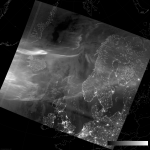 VIIRS DNB image of the aurora borealis, 02:33 UTC 18 March 2015