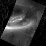 VIIRS DNB image of the aurora borealis, 04:11 UTC 18 March 2015