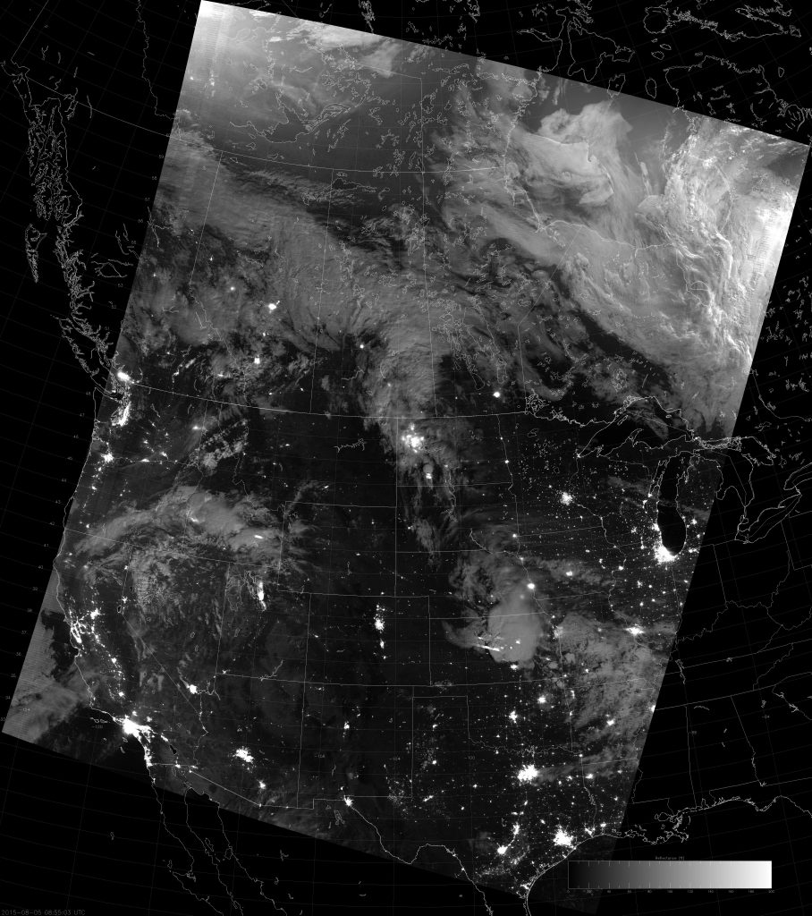 Example VIIRS NCC image (08:55 UTC 5 August 2015) scaled with Auto Contrast