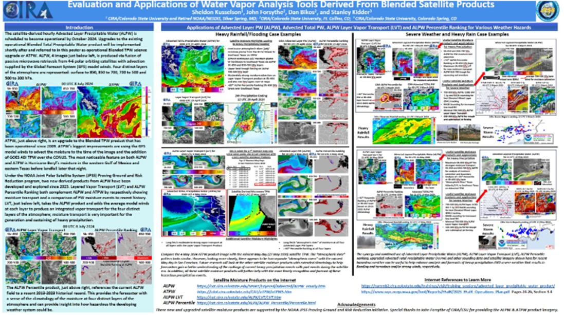 JPSS Poster for Evaluation and Applications of Water Vapor Analysis Tools Derived from Blended Satellite Products