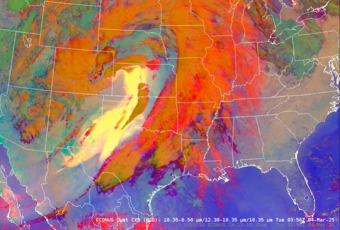 Image of weather map from Satellite Liaison Blog